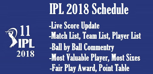 IPL 2019 Schedule PC screenshot