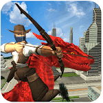 Flying Dragon Fire Ball- Crime City shooting Games icon