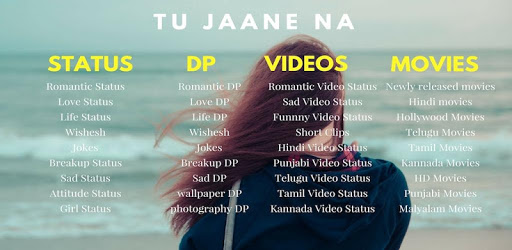 status, shayari, DP status, video status, meme PC screenshot