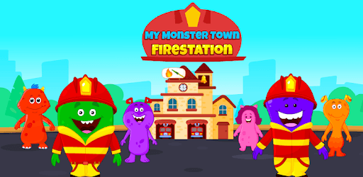 My Monster Town - Fire Station Games for Kids PC screenshot