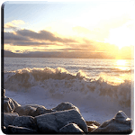 Waves on Rocks Video Wallpaper icon