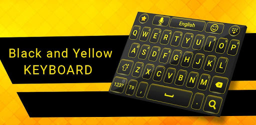 Black and yellow keyboard theme PC screenshot