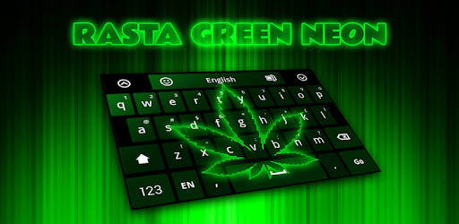 Rasta Green Neon Keyboard PC screenshot