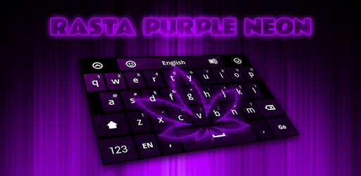 Rasta Purple Neon Keyboard PC screenshot