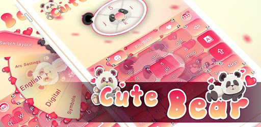 Cute Bear GO Keyboard Theme PC screenshot