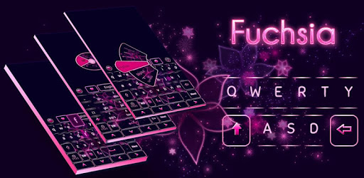 Fuchsia GO Keyboard Theme PC screenshot