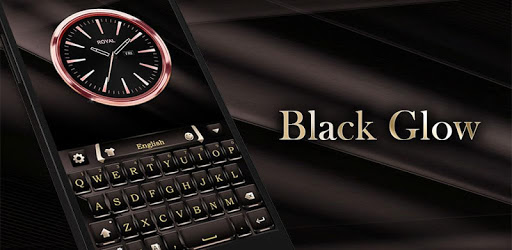 Black Glow GO Keyboard Theme PC screenshot