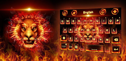 Fire Lion  GO Keyboard  Theme PC screenshot