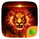 Fire Lion  GO Keyboard  Theme for PC