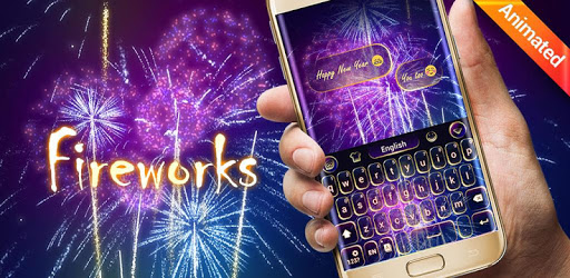 Fireworks GO Keyboard Animated Theme PC screenshot