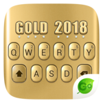 3D Gold 2018 GO Keyboard Theme icon