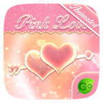 Pink Love GO Keyboard Animated Theme for PC
