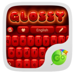Glossy Red GO Keyboard Theme for PC