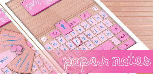 Paper Notes GO Keyboard Theme PC screenshot Paper Notes GO Keyboard Theme PC screenshot