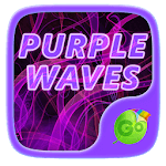 Purple Waves GO Keyboard Theme for PC