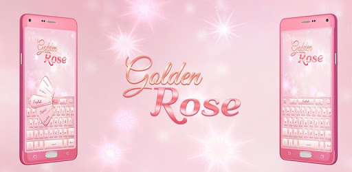 Golden Rose GO Keyboard Theme PC screenshot