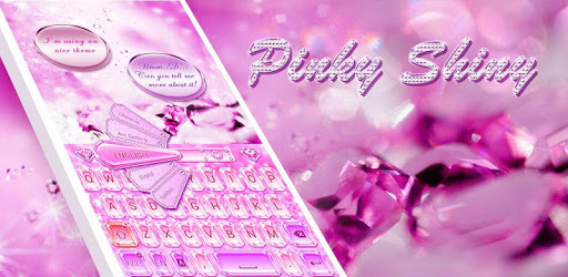 Pinky Shiny GO Keyboard Theme PC screenshot