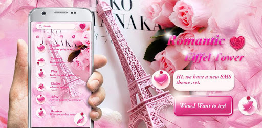 FREE-GO SMS EIFFEL TOWER THEME PC screenshot