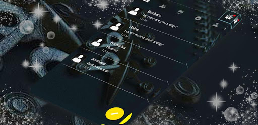 Black New SMS Theme PC screenshot