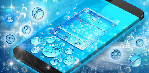 Water Bubbles SMS Theme PC screenshot