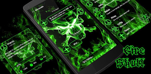 (FREE) GO SMS FIRE SKULL THEME PC screenshot (FREE) GO SMS FIRE SKULL THEME PC screenshot