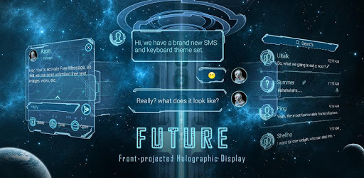 (FREE) GO SMS PRO FUTURE THEME PC screenshot