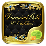 GO SMS DIAMOND GOLD THEME for PC