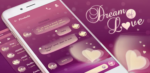 GO SMS DREAM OF LOVE THEME PC screenshot