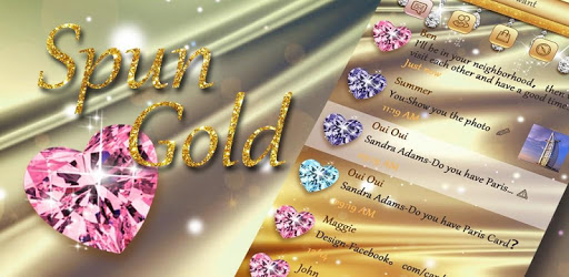 GO SMS PRO SPUN GOLD THEME PC screenshot
