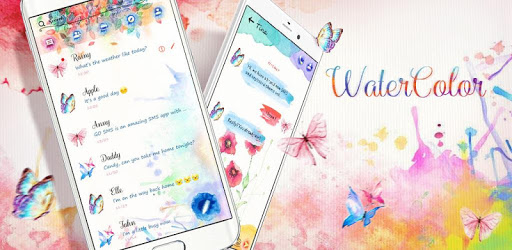 GO SMS WATERCOLOR THEME PC screenshot