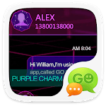 GO SMS PRO PURPLE CHARM THEME for PC