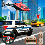 Police Car Pursuit in City - Crime Racing Games 3d icon