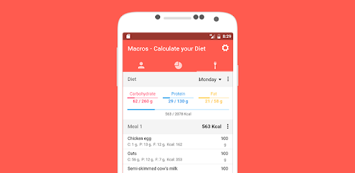 Macros - Calorie Counter & Meal Planner PC screenshot