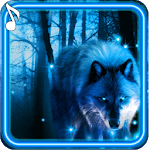 Wolves Night live wallpaper icon