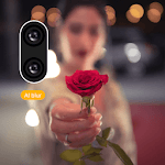 Auto blur background - Portrait photography DSLR icon