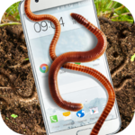 Earthworm in phone slimy joke for PC