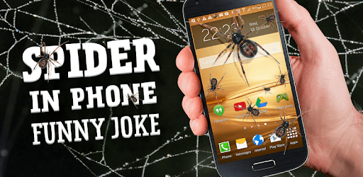Spider in phone funny joke PC screenshot