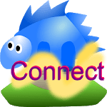 Mountain trip logger connect icon
