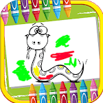 Snake Drawing Coloring icon