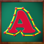 Kids connect dots game ABC icon