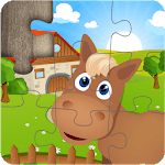 Farm Jigsaw Puzzles for kids & toddlers 🌸🍄🐮 icon