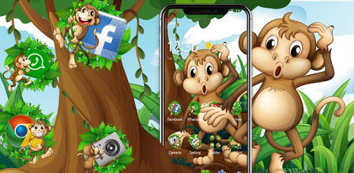 Kawaii Cute Brown Cartoon Monkey Theme PC screenshot Kawaii Cute Brown Cartoon Monkey Theme PC screenshot