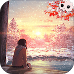 Anime Girl Winter Sunset LWP for PC Anime Girl Winter Sunset LWP for PC