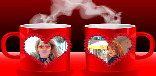 Coffee Cup Dual Photo Frame PC screenshot