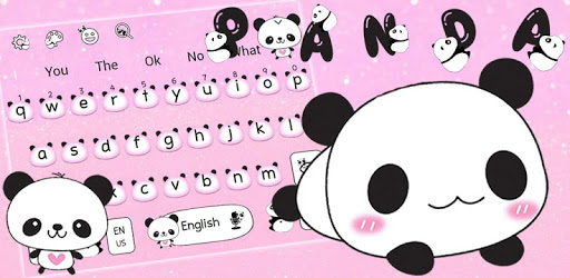 Pink panda Keyboard Theme PC screenshot Pink panda Keyboard Theme PC screenshot