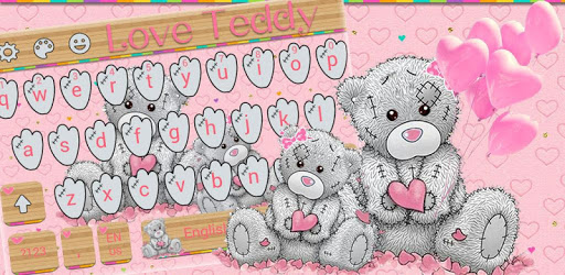 Cute Teddy Bear Keyboard Theme PC screenshot