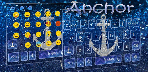 Glitter anchor Keyboard Theme PC screenshot