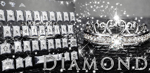 Glitter Diamond Keyboard Theme Diamond Tiara PC screenshot
