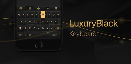 Luxury Black Keyboard Theme PC screenshot