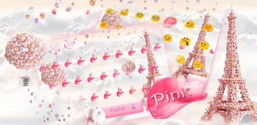 Pink Paris Rose Keyboard Theme - Rose EiffelTower PC screenshot Pink Paris Rose Keyboard Theme - Rose EiffelTower PC screenshot